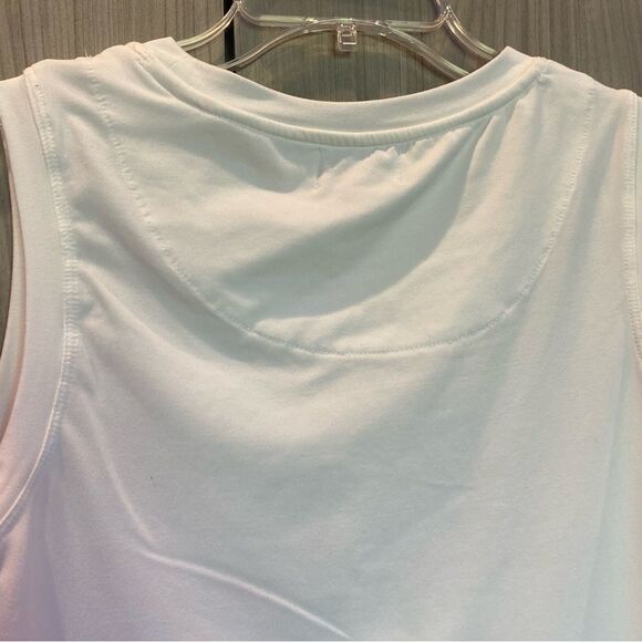 Liberty Park Cream Oh My Stars Sleeveless Shirt Size Small - Picture 5 of 8